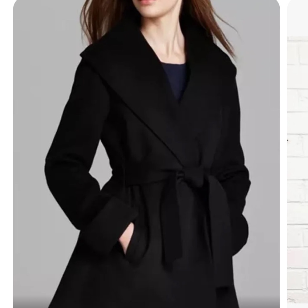 Nwt Trina by Trina Turk Ali Wool-Blend Wrap Coat
